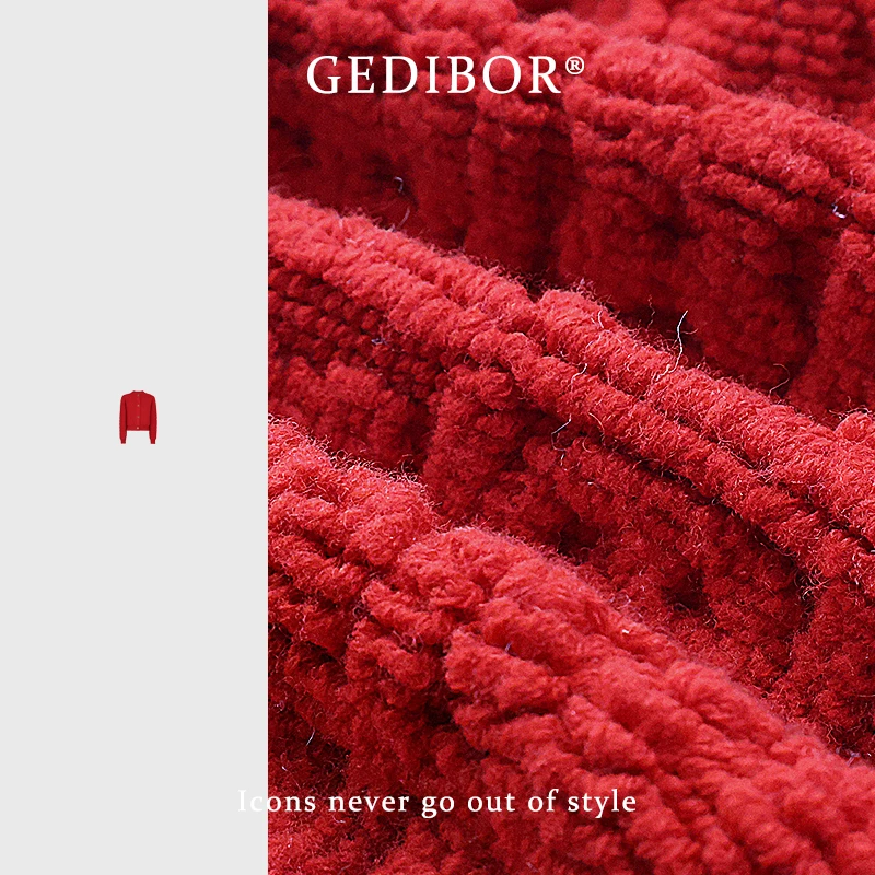 【GEDIBOR】NO退NO换“格调派对”花花艺术针织时尚高级显气质开衫