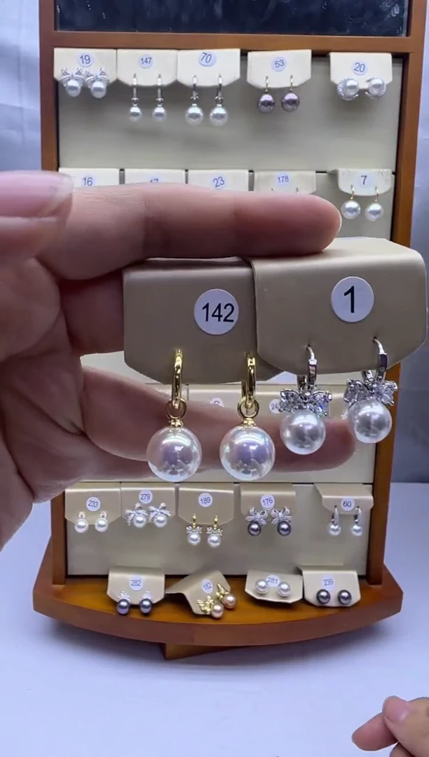 未镶嵌耳饰淡水珍珠142+1