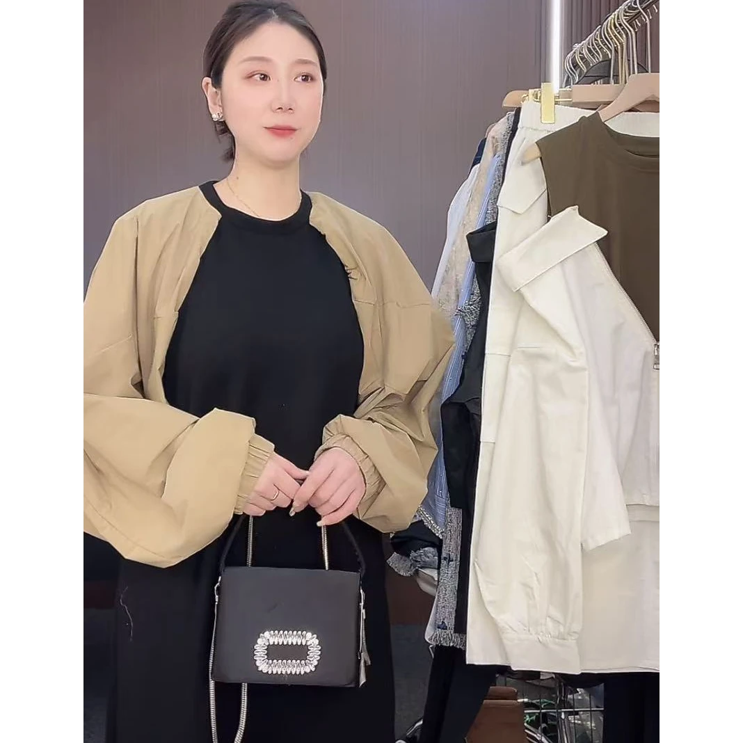 时尚宽松独特连衣裙女2025早春大码胖MM气质慵懒洋气定制女款长裙