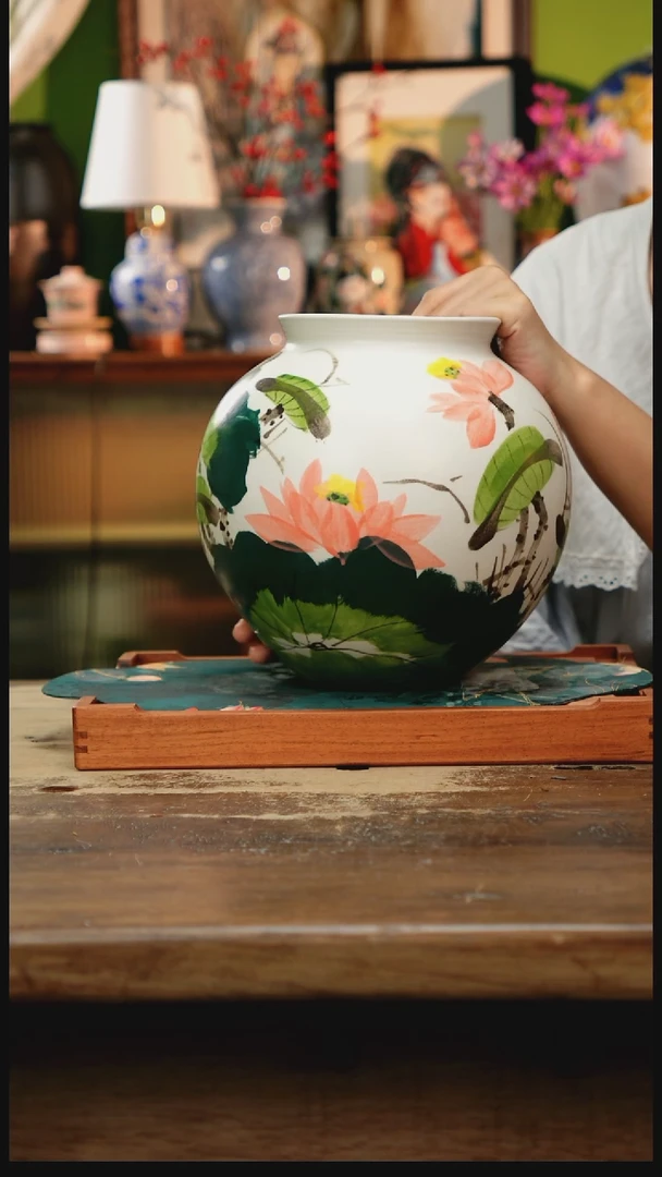 瓷片景德镇纯手工釉下彩精品茶具水杯