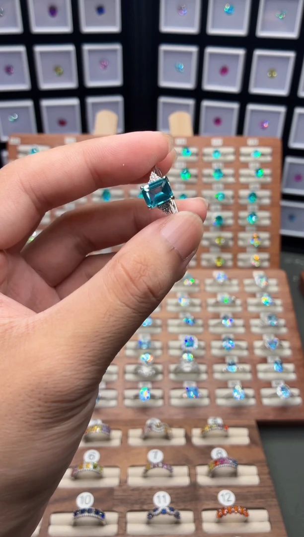 碧玺耳饰银S925镶嵌11111