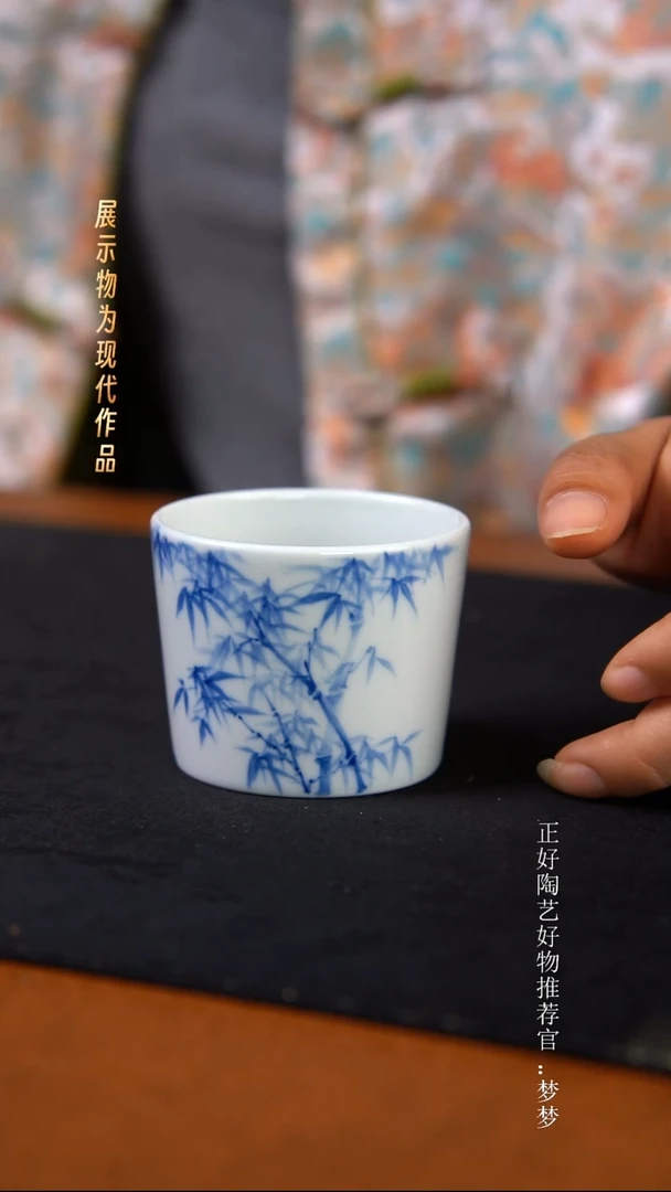 杯子陶景德镇手绘茶器