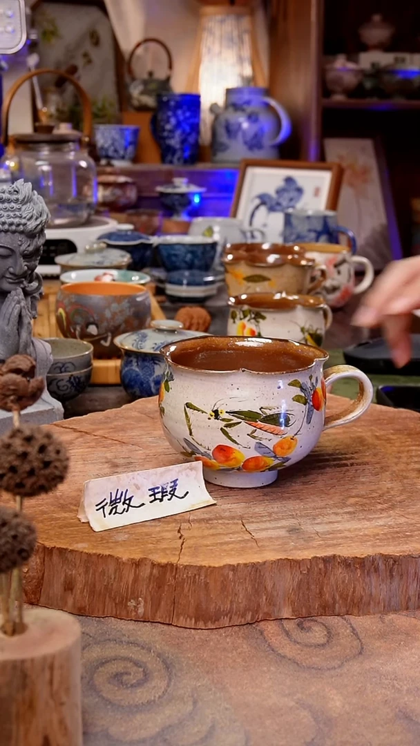 杯子琵琶螳螂手工手绘手工手绘