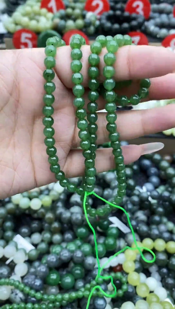 未镶嵌手串和田玉碧玉108