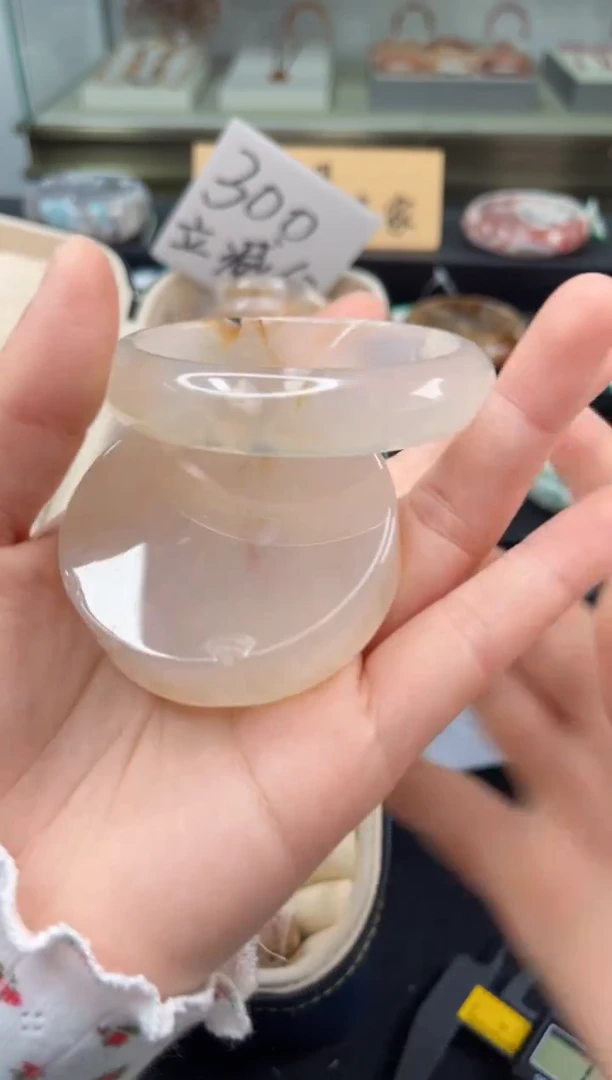 未镶嵌手镯石英质玉57圈口（赠品镯心）366526