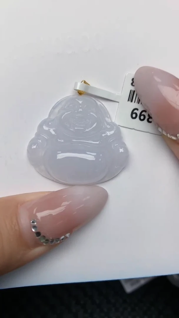 【闪购商品】翡翠颈饰18K金镶嵌天然翡翠a货