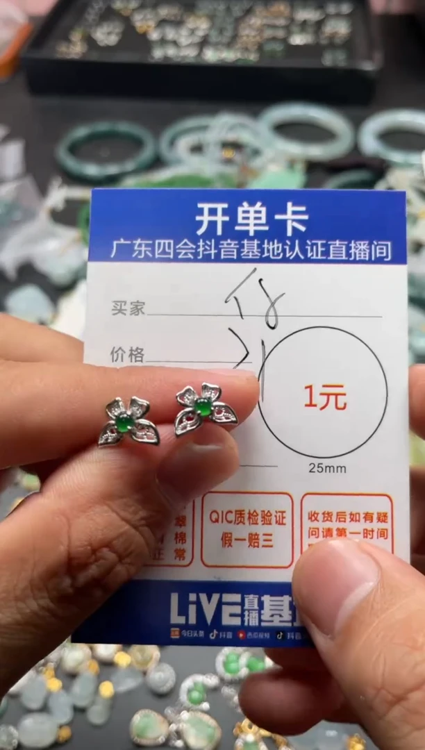 颈饰未镶嵌翡翠?****️耳钉