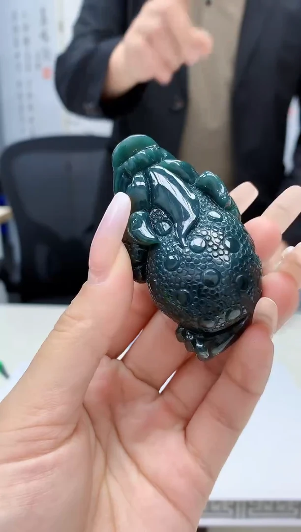 【闪购商品】定制翡翠未镶嵌4812lr-毛货挂件9