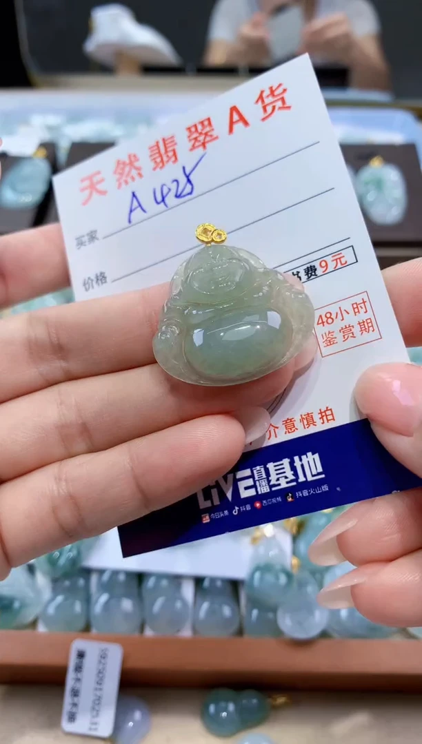 颈饰未镶嵌翡翠天然翡翠A货挂件