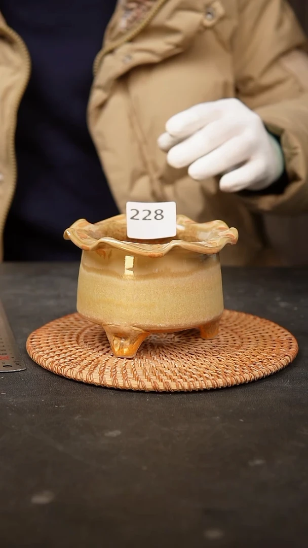 【闪购商品】瓷片228泥泥手工花盆口9