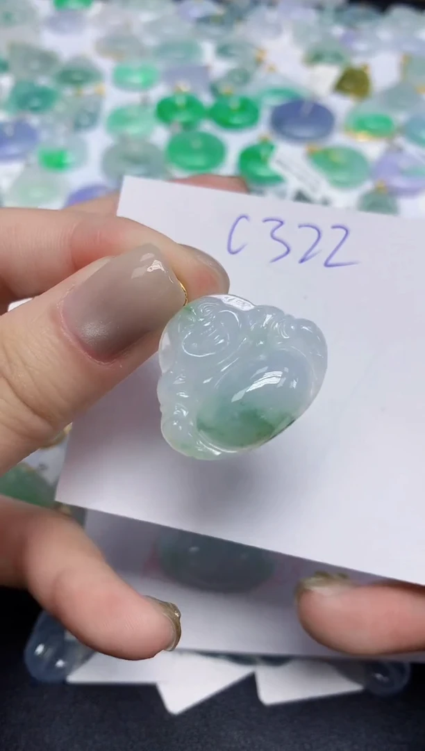 颈饰未镶嵌翡翠天然缅甸翡翠A货翡翠百元以上9元证书费自理