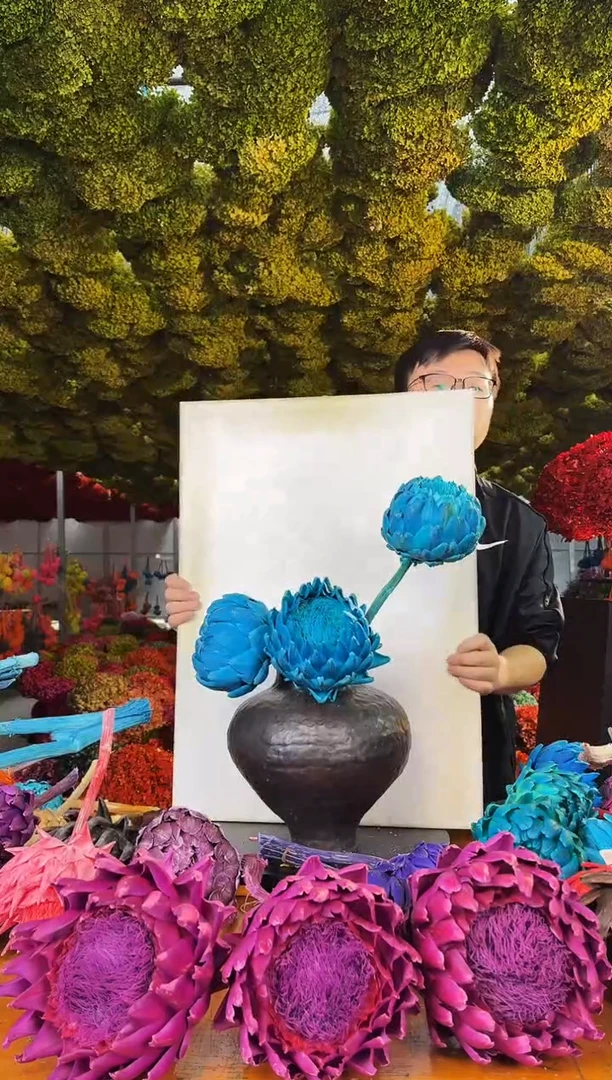 99   山前小麦 · 多色永生洋蓟3支