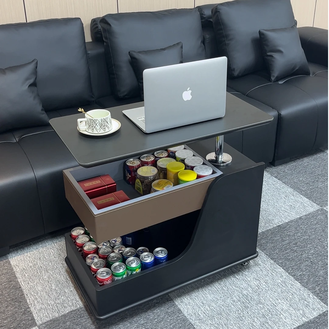 实木茶几可移动旋转升降客厅小推车小户型沙发边几置物架带轮茶台