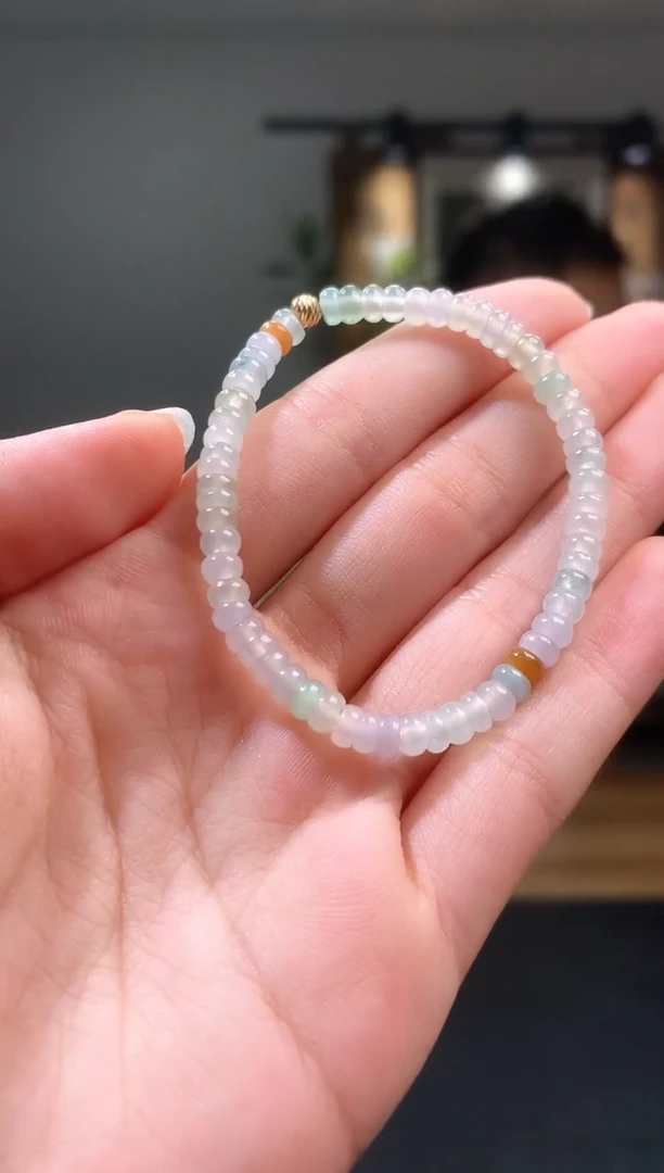 未镶嵌手链翡翠23算盘珠手串111