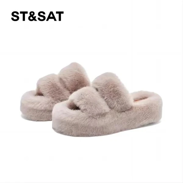 时尚休闲保暖毛毛拖