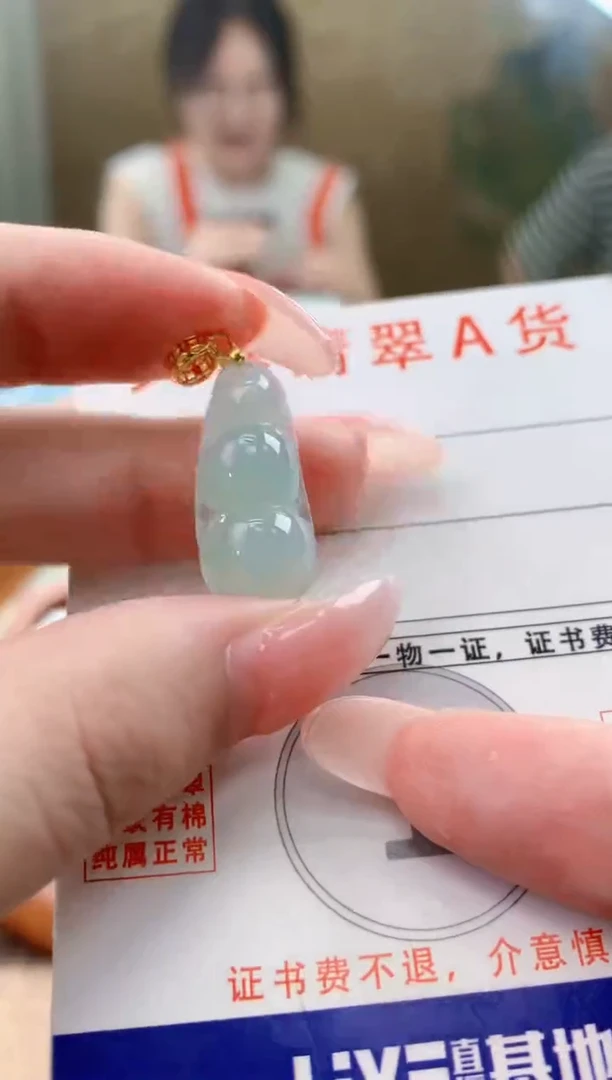 颈饰未镶嵌翡翠天然A货翡翠挂件