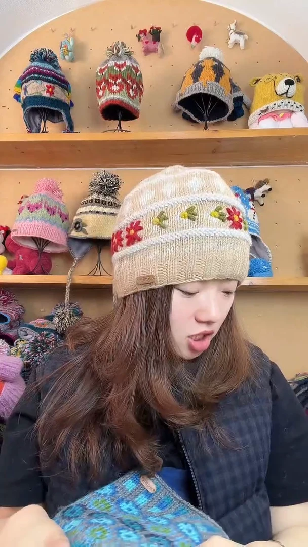 羊毛百分百纯手工纯羊毛美利奴羊毛帽子闪购11