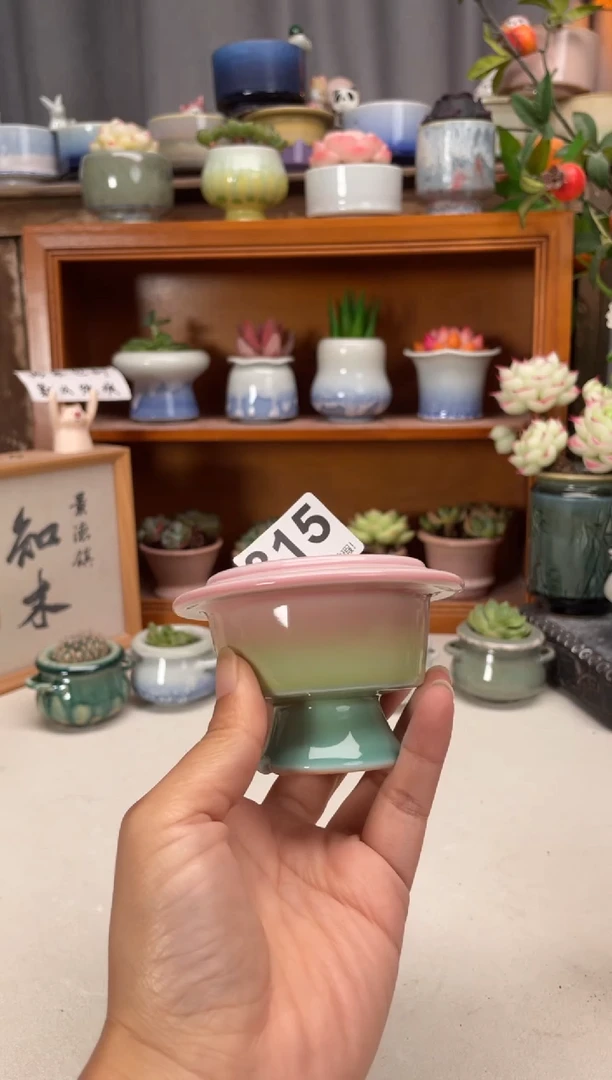 瓷片315知木小芳花盆