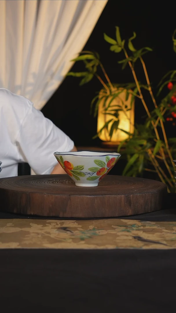 碗景德镇手工手绘高温釉下彩可进蒸箱烤箱微波炉洗碗机