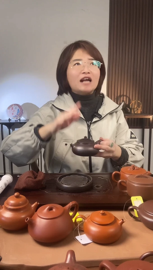 【闪购商品】紫砂茶壶古红泥光器寒江