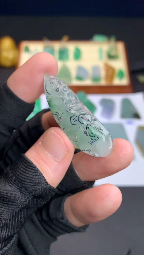 定制翡翠未镶嵌天然翡翠裸石 （含工费）