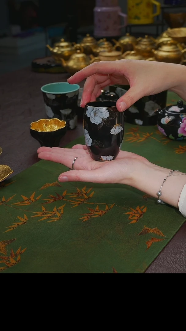 杯【宜景窑黑帝系列】闻香杯