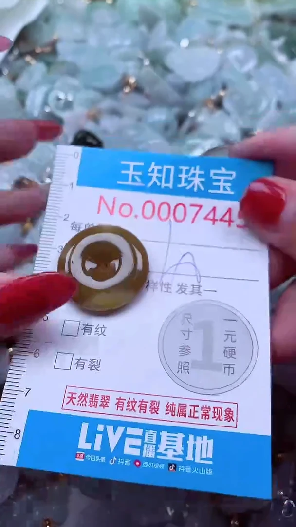 吊坠(不含链)未镶嵌翡翠7445