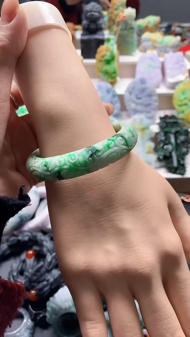 未镶嵌挂件翡翠天然A货翡翠53.5