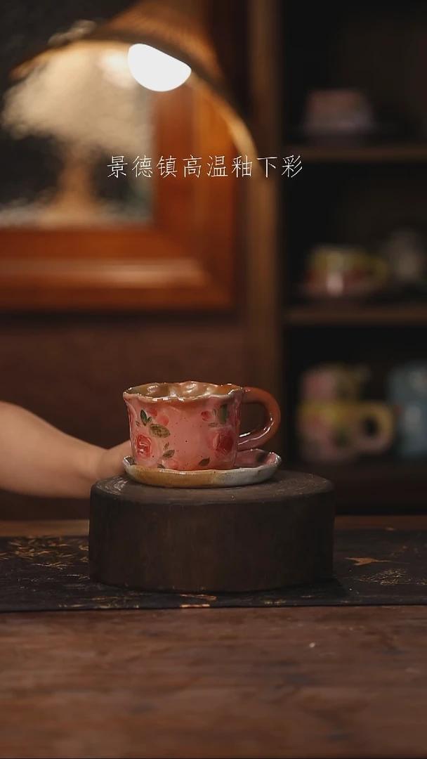 陶瓷景德镇高温釉下手绘陶瓷005