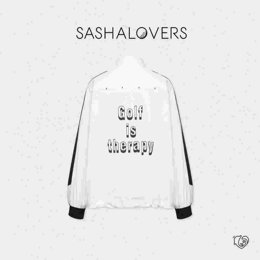 SASHALOVERS高尔夫立领防晒防水冲锋衣外套“Golf Is Therapy"