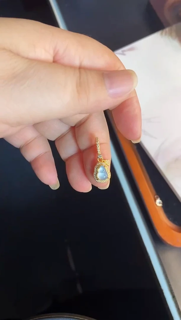 吊坠(不含链)银S925镶嵌翡翠1