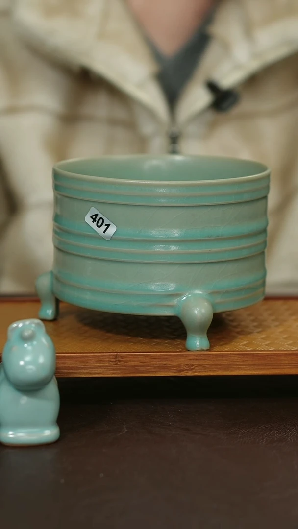 摆件瓷401微瑕原矿原釉汝宋汝瓷