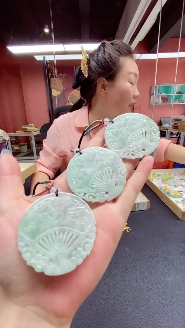 颈饰未镶嵌翡翠翡翠吊坠