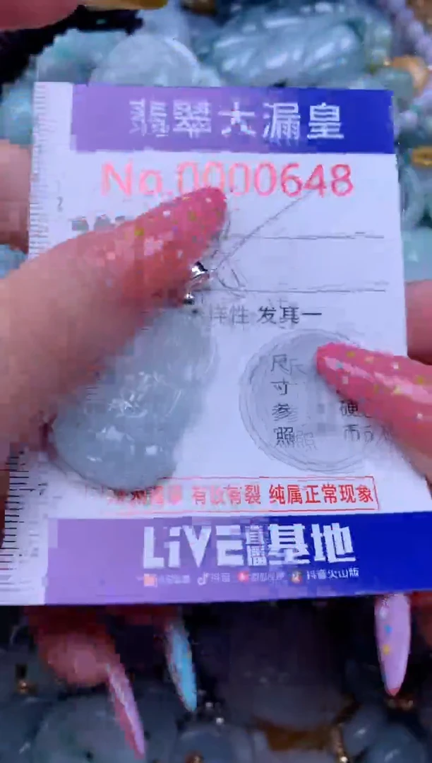 翡翠未镶嵌吊坠(不含链)0648