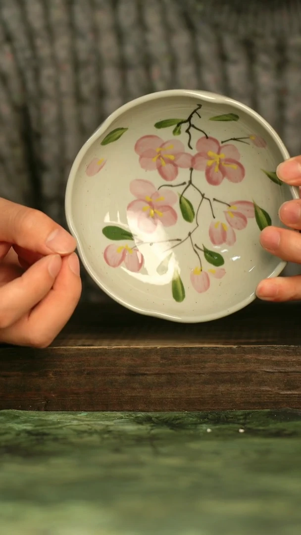 陶瓷青诗集手工手绘瓷器