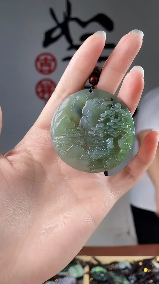 和田玉未镶嵌颈饰拍一发一，多样性发货