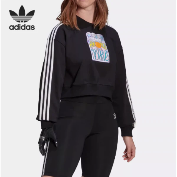 Adidas/阿迪达斯春秋新款女子运动套头卫衣HT2584