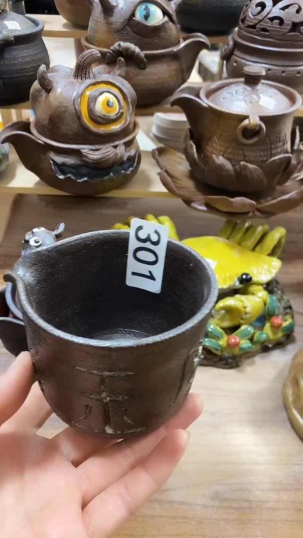 笑*虾爱砂陶艺手工制作