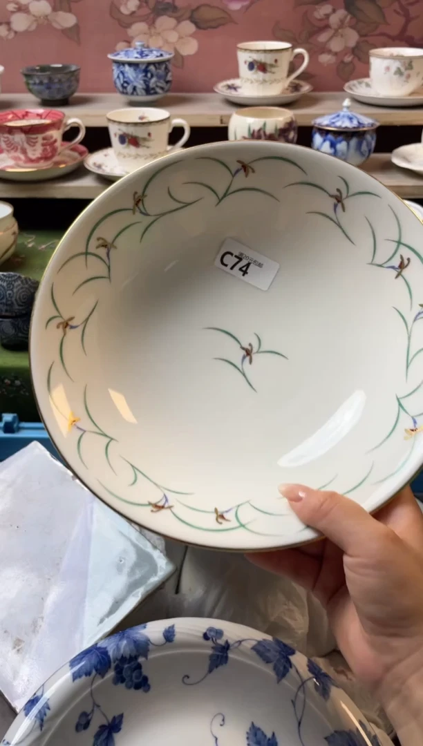 瓷片小*蹬瓷器瓷器C74