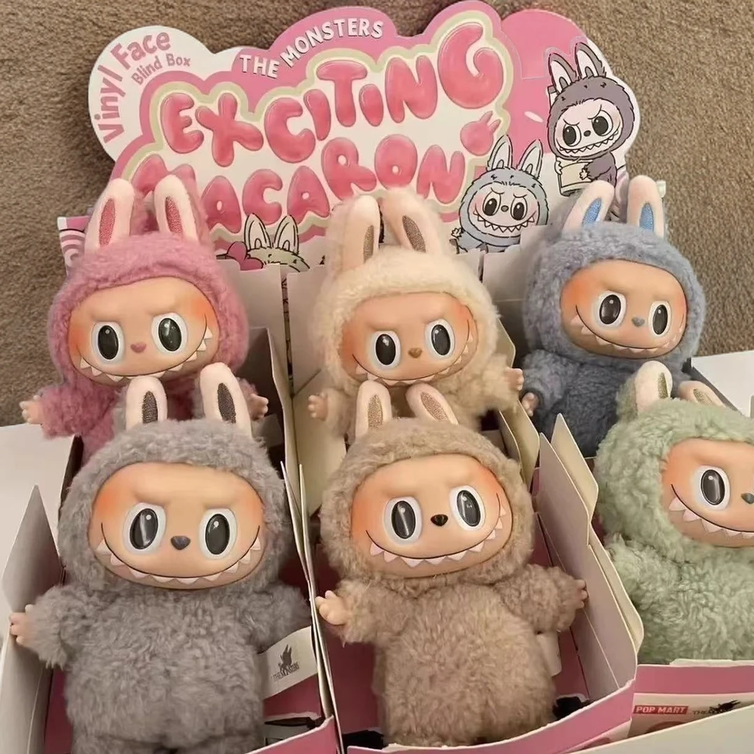 国版labu 一代马卡龙搪胶毛绒公仔+运费险+盒子+卡片