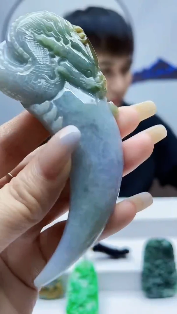 未镶嵌定制翡翠毛货挂件43