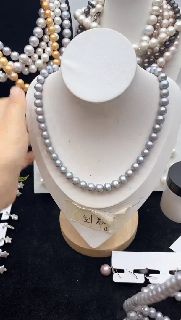 淡水珍珠钛钢颈饰26