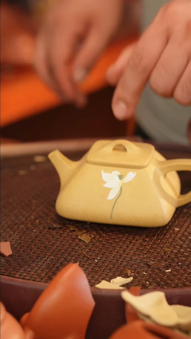 茶壶紫砂原矿手工制作