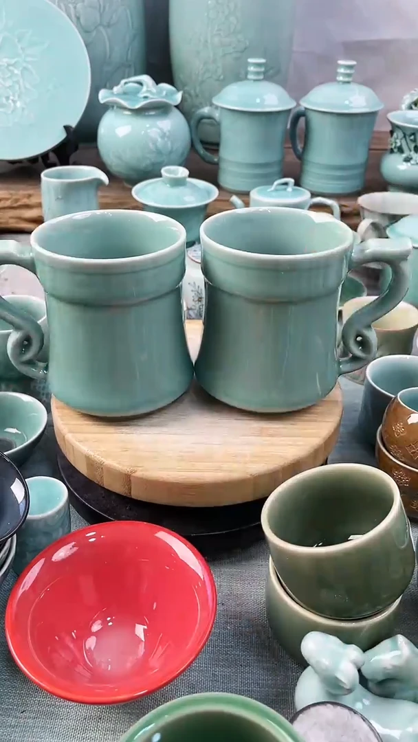 【闪购商品】2个 特价 微瑕 慧仙青瓷