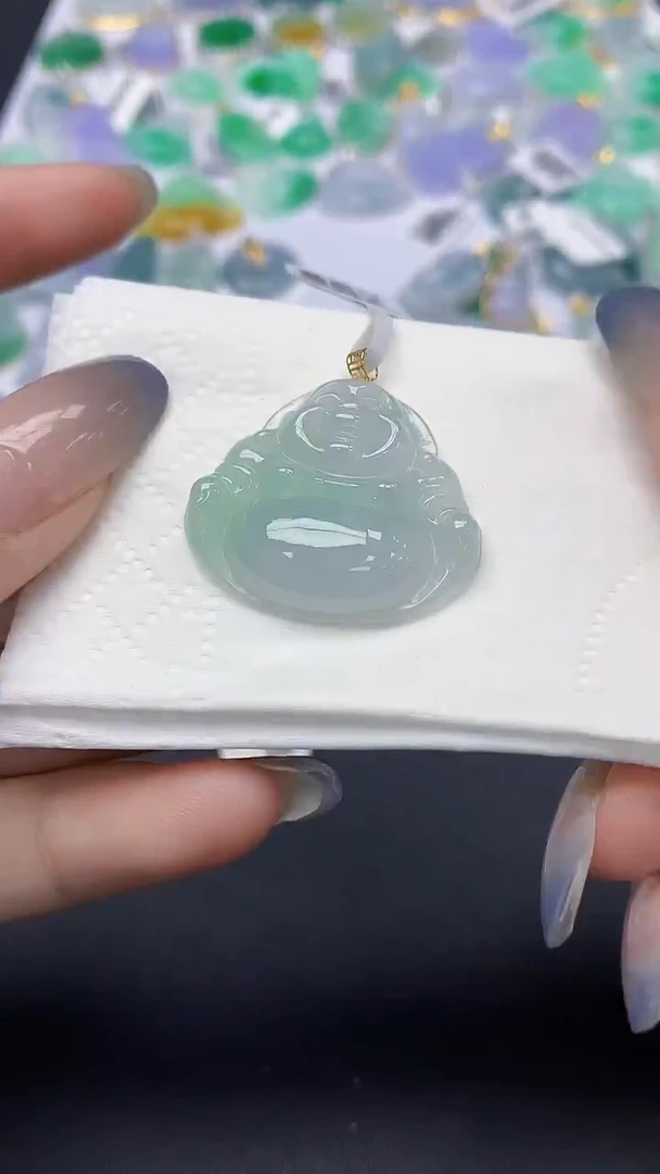 翡翠未镶嵌颈饰天然缅甸a货翡翠