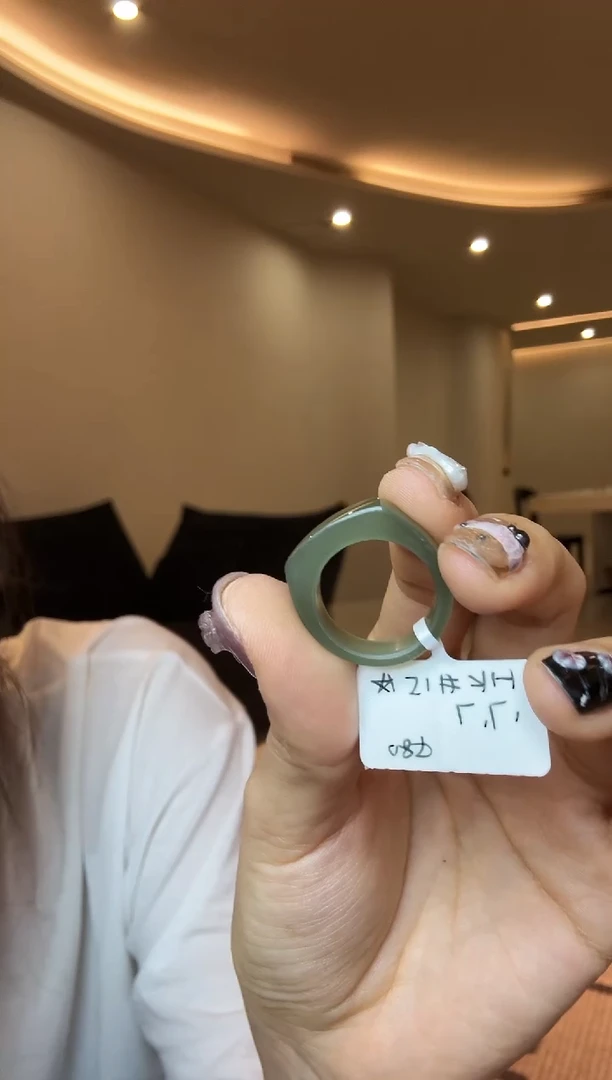 【闪购商品】和田玉戒指未镶嵌15码绿马鞍