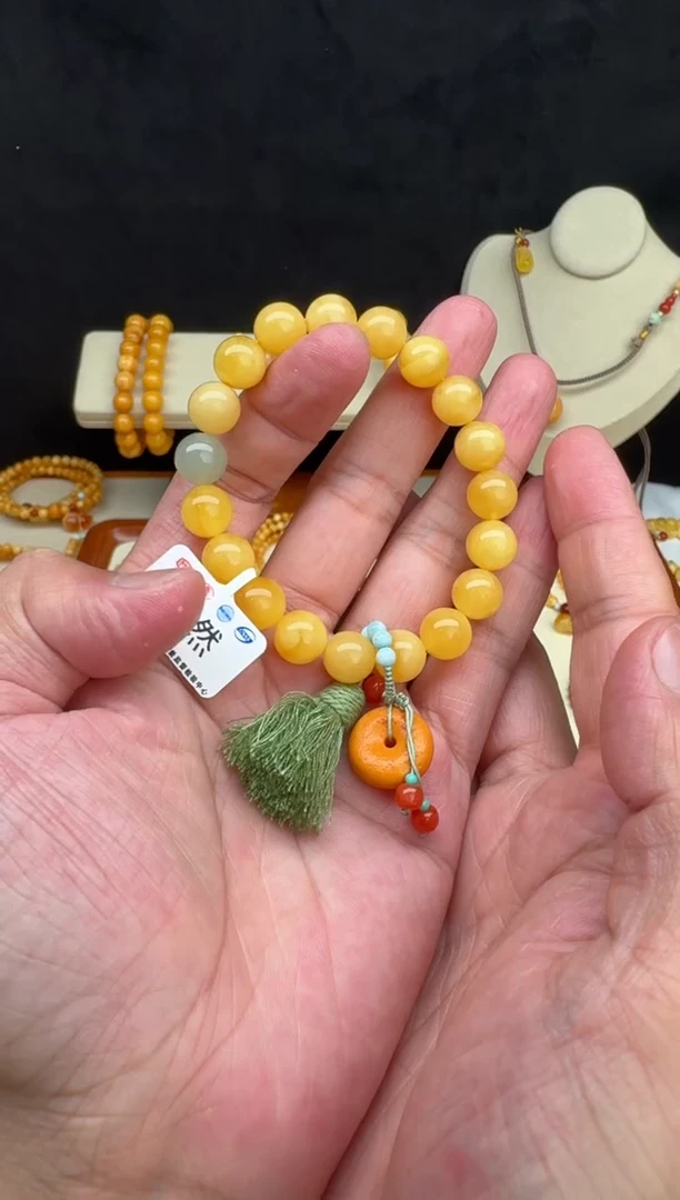 手链蜜蜡未镶嵌蜜蜡白花蜡