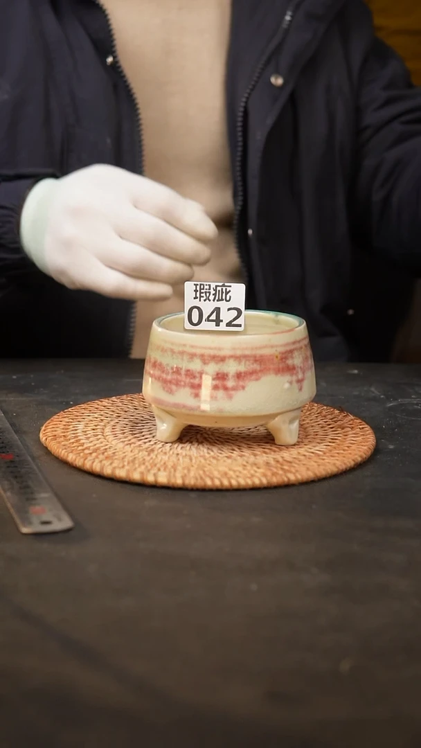 【闪购商品】瓷片042泥泥手工花盆
