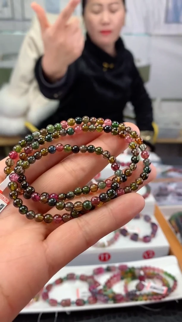 未镶嵌手串碧玺多样性发一条