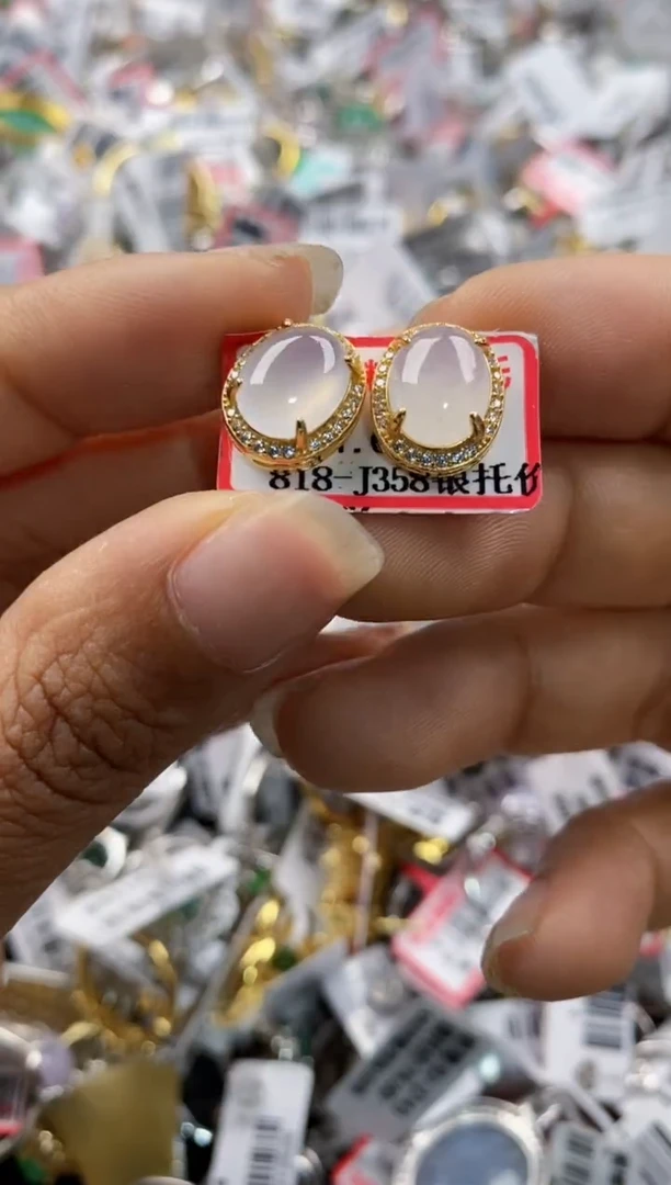 银S925镶嵌戒指翡翠2222-----5